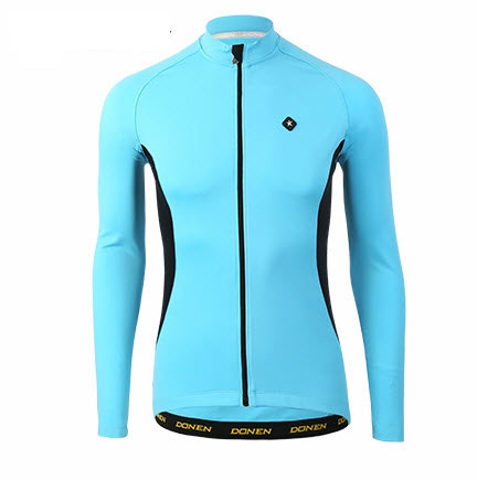 חולצת חורף פליז תכלת / שחור - יוניסקס