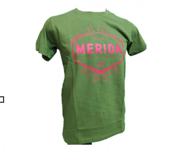 חולצת T ירוק / אדום MERIDA