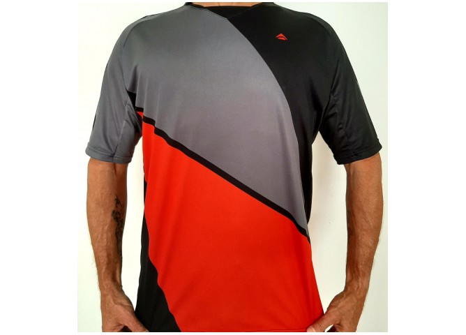 חולצת FREERIDE MERIDA שחור/אפור/אדום 