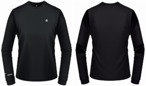 חולצה ארוכה שחור MERIDA SWEATER