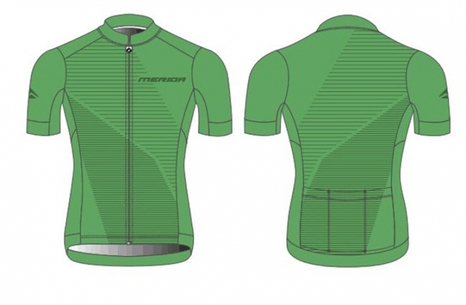 חולצת רכיבה שרוול קצר Merida Green