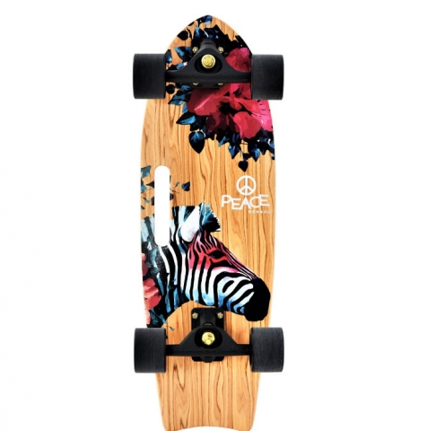סקייטבורד  PEACE BOARD ZEBRA  28 2021