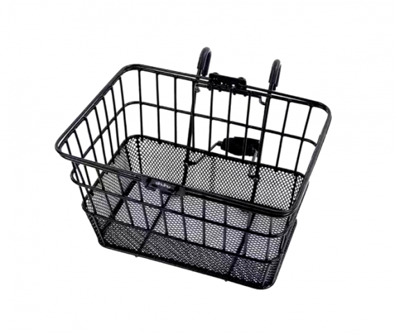 סלסלה מתכתית  קדמית נשלפת לאופניים .