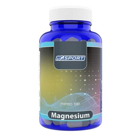 כמוסות מגנזיום ‎100 ‎ספורט‎ ‎מגנוקס  MGSport