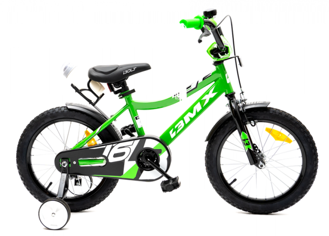 אופני BMX BOLT לילדים 20 - 12" ירוק / שחור 