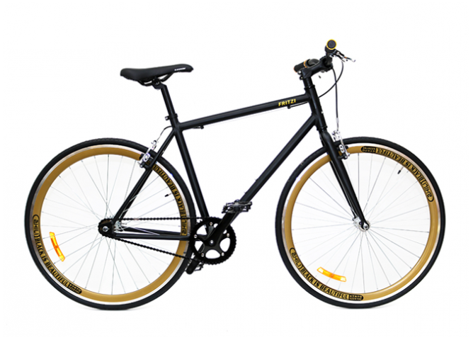 אופני עיר בסטייל רטרו סינגל ספיד / פיקסי  FRITZI - שחור