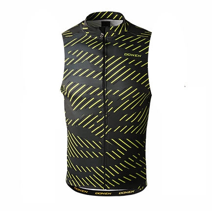 אפודה ׁ(וסט) מחממת שחור / ירוק (פסים)