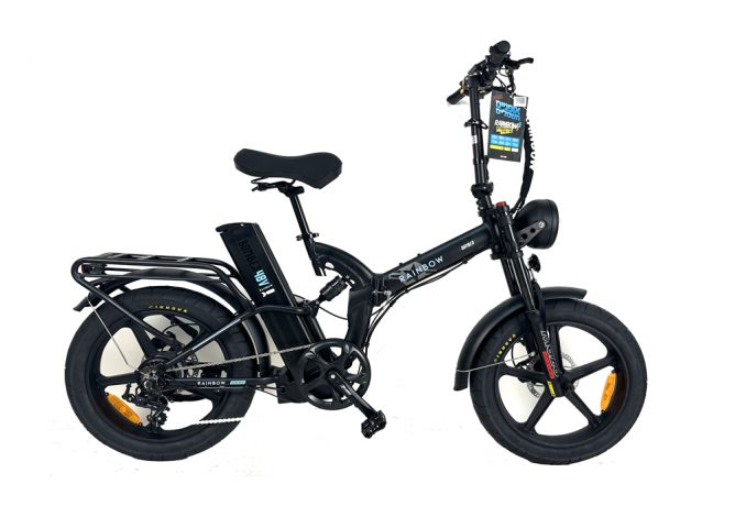 מתקפלים 20 אמפר!!  ופנס ענק!!  RAINBOW FATTY BOMBER  48V 