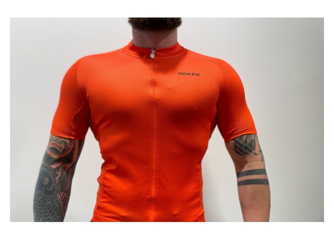 חולצת רכיבה שרוול קצר ORANGE